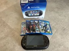 ［美品］PS Vita PCH-2000 + ゲームソフト5本セット