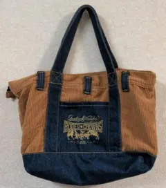 ロデオクラウンズ　RODEO CROWNS　デニム×コーデュロイ トートバッグ