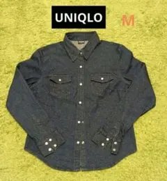 【美品】UNIQLOデニムジャケット　Mのサムネイル