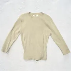 snidel バックショースキンニットプルオーバー　ベージュ　FREE SIZE