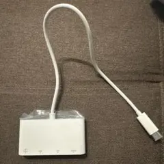 Type-C HDMI LAN USB3.0ハブ ホワイト