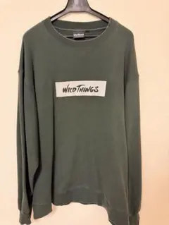 WILDTHINGS ワイルドシングス ダークグリーン スウェット Lのサムネイル