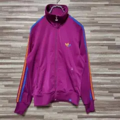アディダスオリジナルス　トラックジャケット　パープル　マルチカラー　Ｌ