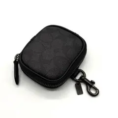 coachコーチ クリップ オン ポーチ・シグネチャー PVC 小銭入れ - メルカリ
