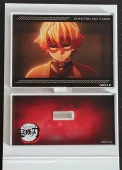 鬼滅の刃　トレーディングミニプレートスタンド　我妻善逸