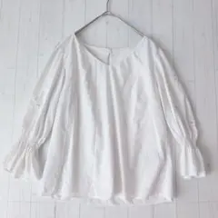 プロポーションボディドレッシング ブラウス M 刺繍 カジュアル