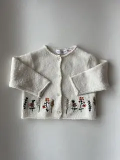 【ZARA baby】 花柄刺繍 カーディガン