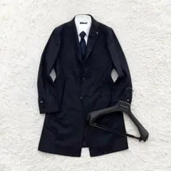 美品 TAGLIATORE チェスターコート ヘリンボーン 胡桃牡丹 サイズ48