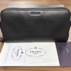 超美品‼️ プラダ　PRADA 財布　長財布　サフィアーノ　ラウンドファスナー