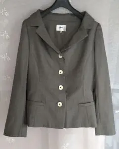 49AV. junko shimada グレー、 ボタン付きジャケット 38