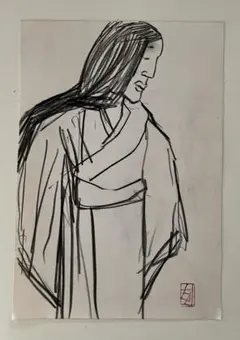 原画 1984年 デッサン 須田剋太 - メルカリ