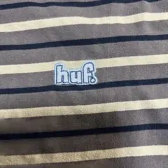 HUF ハフ　ストライプ Tシャツ 茶黒カーキSサイズのサムネイル