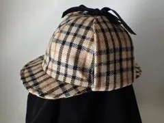 DAKS 未着用 ディアストーカー シャーロックホームズの帽子 L 58cm