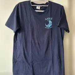 AIGLE ネイビー Tシャツ 半袖　レディース　S