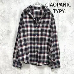 【チャオパニックティピー】長袖ネルシャツ チェック柄 コットン100 綿