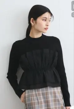 VIS ビスチェ ドッキングニット