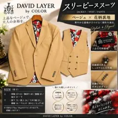 美品】DAVID LAYER by COLOR3点セット スリーピーススーツ - メルカリ