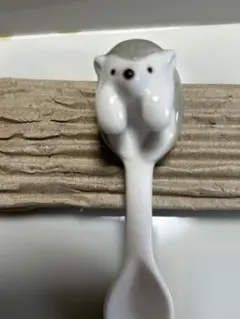 ★可愛い★よじのぼりスプーン★陶器製★