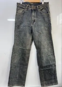 Lee ダークブルーストレートジーンズ　　デニム　古着 33 インチ