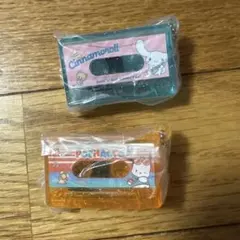 サンリオ　カセットテープチャーム　シナモロール　ポチャッコ