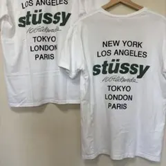 90~00s STUSSY Tシャツ 白 2枚セット ペア 片方のみも可