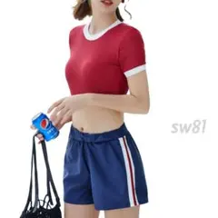 水着 レディース セパレート 上下2点セット大きめ XL スポーティー