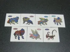ザシアン、ザマゼンタ　７枚セット　ポケモン　デコキャラシール　第一パン