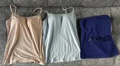 最終価格ユニクロ ブラトップ3枚セット M2枚+ストラップレスS1枚UNIQLO