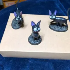 黒猫フィギュア3体セット