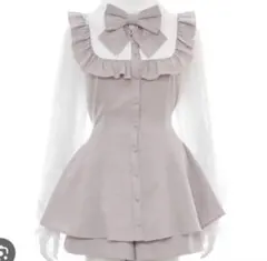 Secret Honey レース袖&レースヨークセットアップ ピンク シーハニ