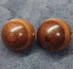 C74　大珠　白檀（サンダルウッド）19.5ミリ