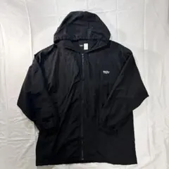 MOSSIMO モッシモ　ナイロン フードジャケット ブラック　ビッグシルエット