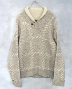 USA製 80s eddie bauer wool shawl knit