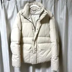 ZARA ダウンジャケット オフホワイト Lサイズ