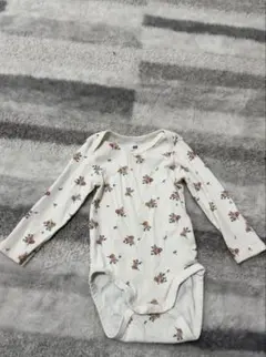 H&M オーガニックコットン 花柄ロンパース ベビー服