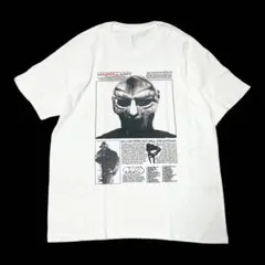 MFDOOMプリントTシャツホワイトビンテージラップ T HIPHOPXLサイズ MFDOOMプリントTシャツホワイトビンテージラップ T HIPHOPXL