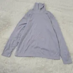 UNIQLO ヒートテック フリース タートルネック 長袖 グレー　L