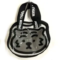 MUZIK TIGER クリアバッグ ポーチ　グレー