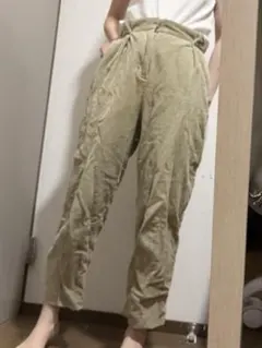 KBF カーキ コーデュロイパンツ