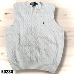 Polo by Ralph Lauren ケーブルニットベスト 95 K0234