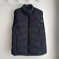 ノースフェイス、ダウンベスト、黒、アウトドア