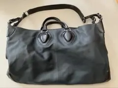 GALLERIANT ガレリアント ボストンバッグ ネイビーブラックコンビ