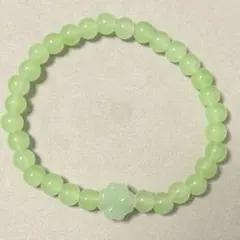 ヒスイ ハンドメイド ブレスレット 四葉のクローバー