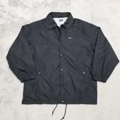 NIKE　ナイキ　コーチジャケット　L　ブラック　ロゴ　ナイロン
