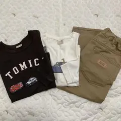 プティマイン　ロンT×2 パンツ　3点セット　110cm
