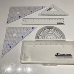 三角定規　分度器のサムネイル