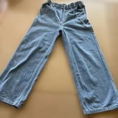 ライトブルー ワイドパンツ ウエストゴムのサムネイル