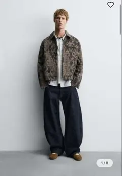 [ZARA] ジャカードテクスチャージャケット