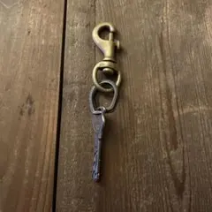 美品◆At LAST&CO アットラスト キーリング ホルダー シルバー×ゴールド メンズ