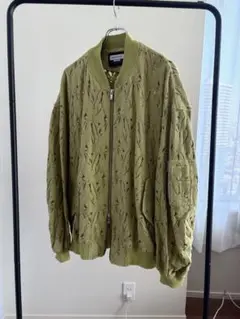 MaisonSpecial リーフレースプライムオーバーボンバージャケット 01